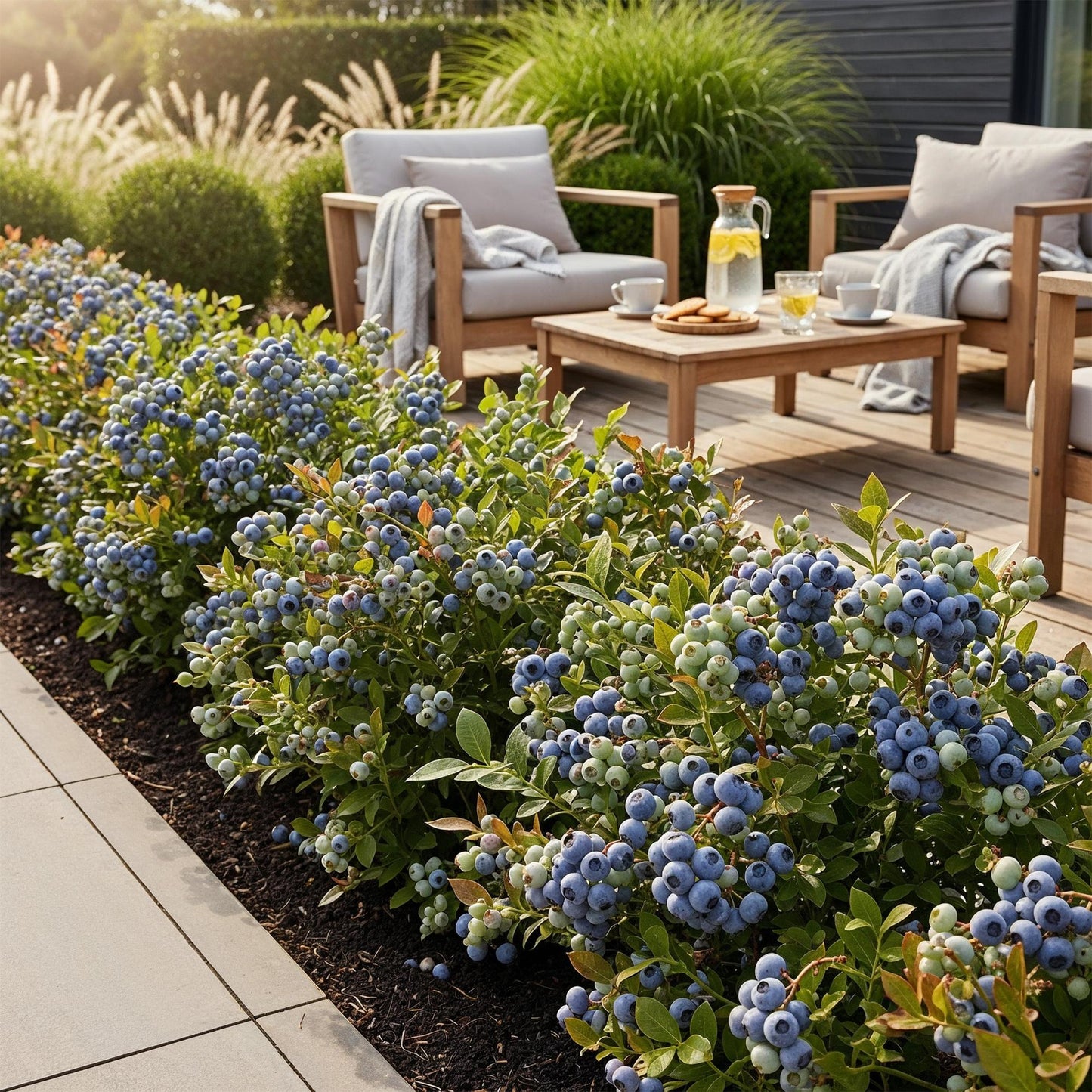 Blaubeere Vaccinium corymbosum Bluegold winterhart 3 Pflanzen Ø9cm Höhe 30cm – Aromatische Heidelbeere für Garten Balkon & Terrasse 