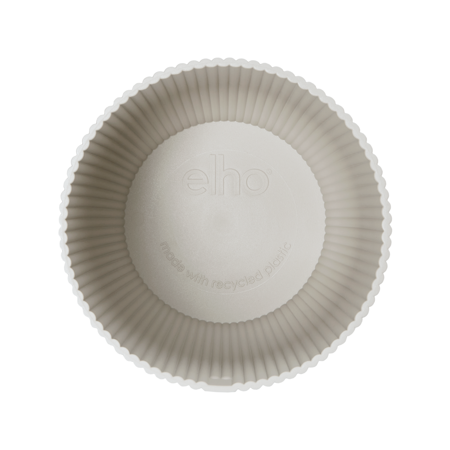 Blumentopf Vibes Fold Round – Weiß – Ø22 cm x H20 cm – Innenbereich – Moderner Pflanztopf 