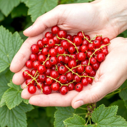Rote Johannisbeere Ribes rubrum Jonkheer van Tets winterhart 3 Pflanzen Ø9cm Höhe30cm – Ertragreiche Johannisbeerpflanze für Garten Balkon & Terrasse 