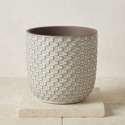 Pot relief wit D13,5 