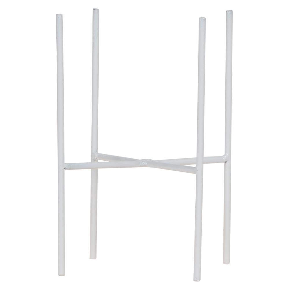 Kolibri Home | Pflanzenständer - Weißer Metall-Pflanzenständer Ø12cm 