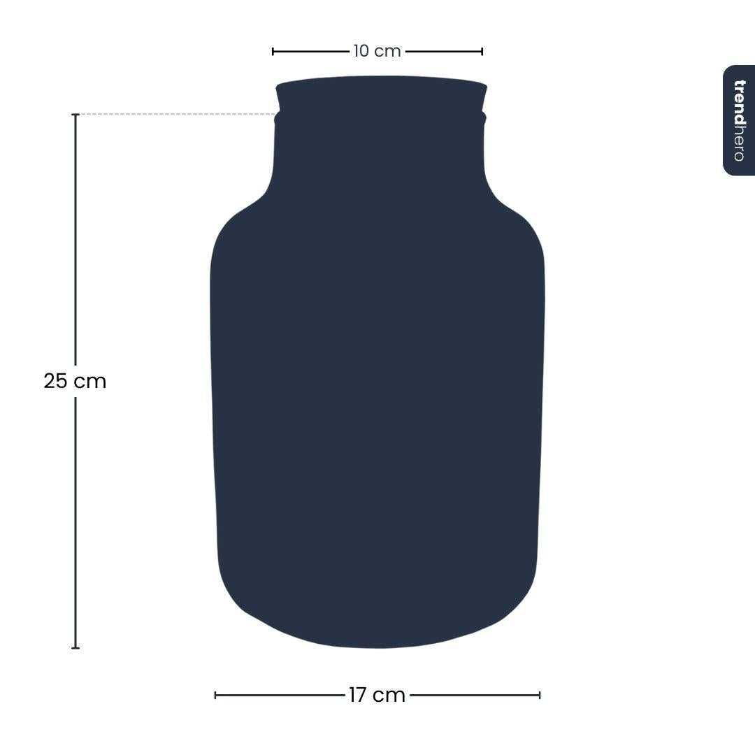 Terrarium fles met kurk - Little Milky met led kurk - Gesloten groot terrarium ↑ 24.5 cm 