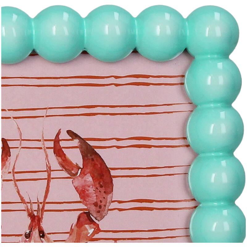 Fotorahmen – Polyresin – Türkis – 13x18cm – Moderner Bilderrahmen in frischem Design – Für Fotos, Portraits & Erinnerungen – Dekorative Tisch- & Regalaufstellung 