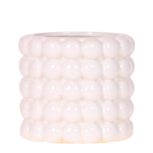 Kolibri Home | Poppy Ziertopf - White - Ø9cm 