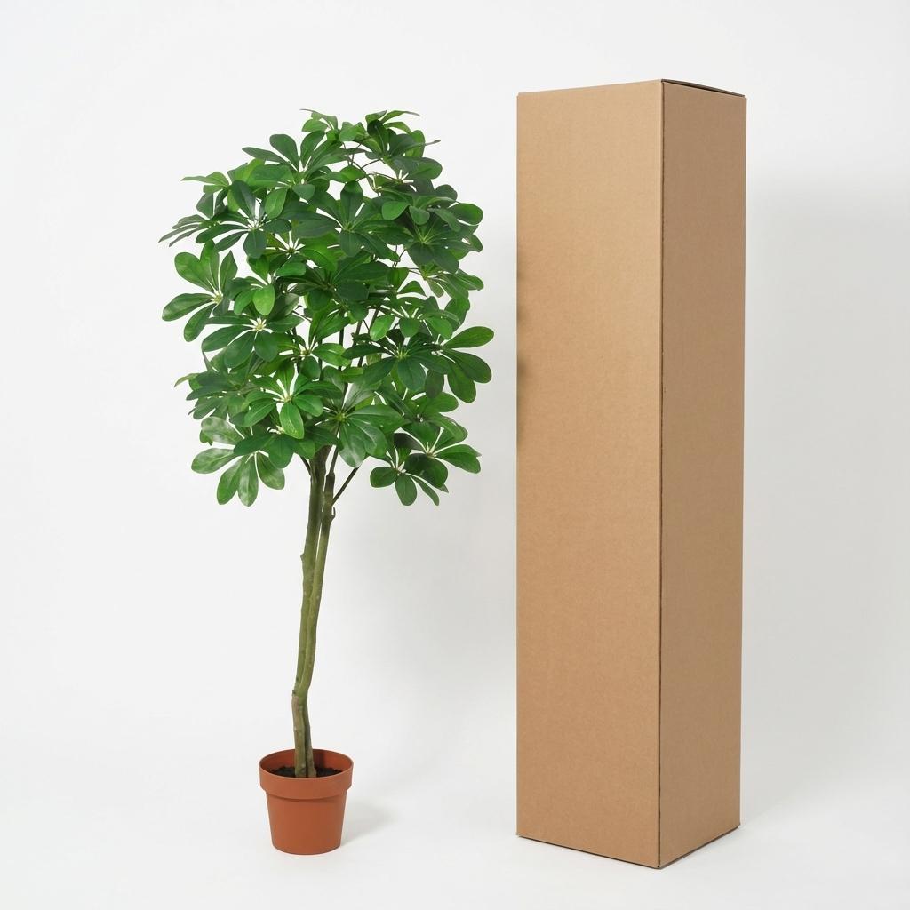 Pachira Aquatica Kunstpflanze 150cm – Große künstliche Glückskastanie – Realistische Deko Pflanze für Wohnzimmer Büro & Empfangsbereich