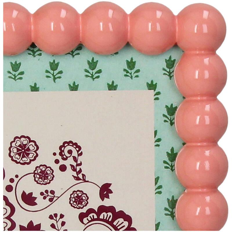 Fotorahmen Polyresin Pfirsich – Bilderrahmen 13x18cm – Moderner Rahmen für frische Fotodekoration 