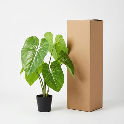 Philodendron Kunstpflanze 100cm – Tropische Deko Pflanze – Pflegefreie Zimmerpflanze für Wohnzimmer Büro & Empfangsbereich