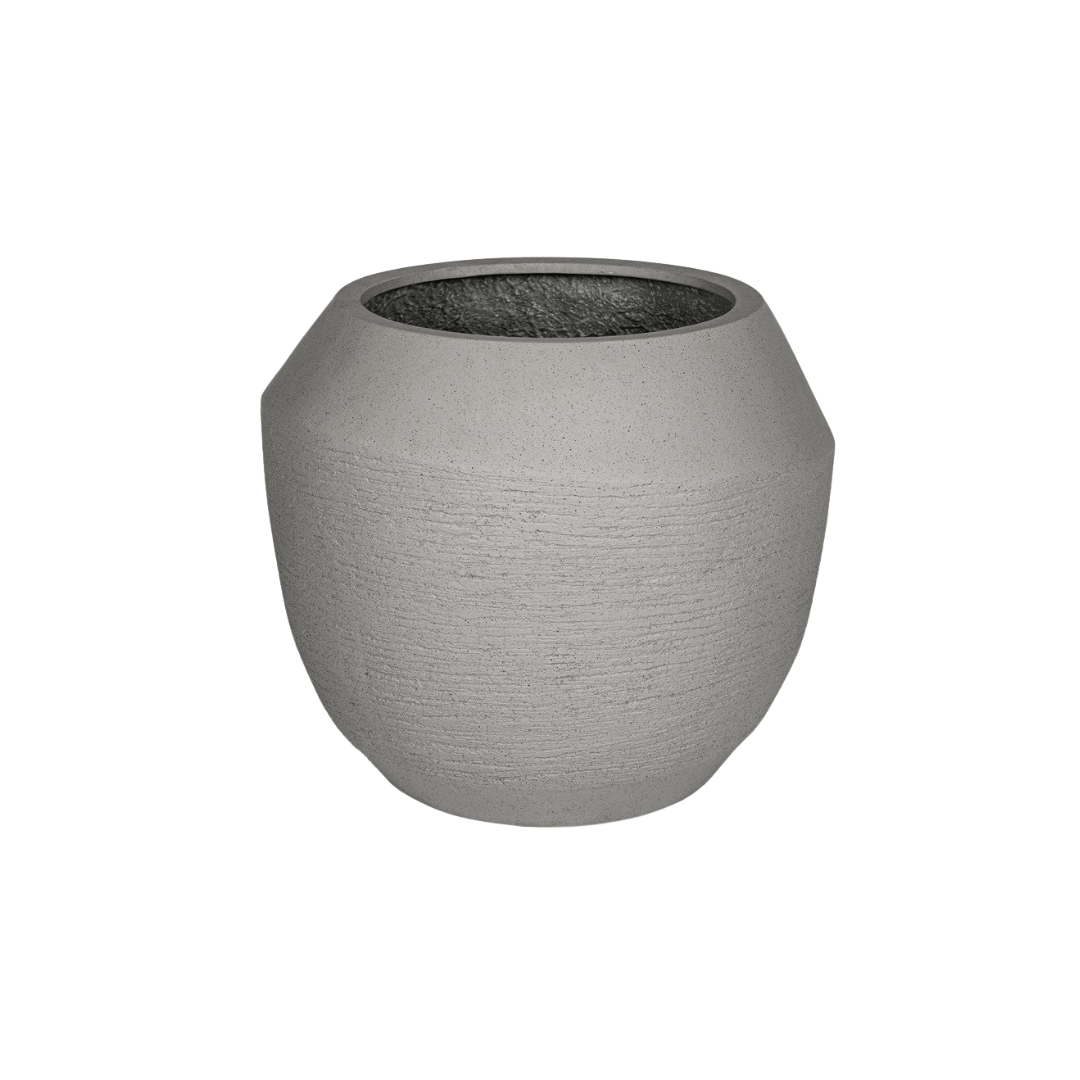 Pflanztopf XXL Ruvido Clay – D54cm x H47cm – Großer Blumentopf im rustikalen Clay-Look – Für Innen & Außen – Aus wetterfestem Keramik-/Tonmaterial – Ideal für große Pflanzen & Palmen 