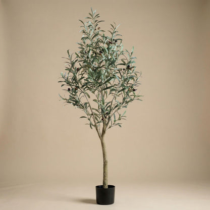 Künstlicher Olivenbaum im Topf - Kunstpflanze - 140 cm 
