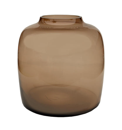 Vase Glas - M - H25 W25 - Bartica - Taupe 