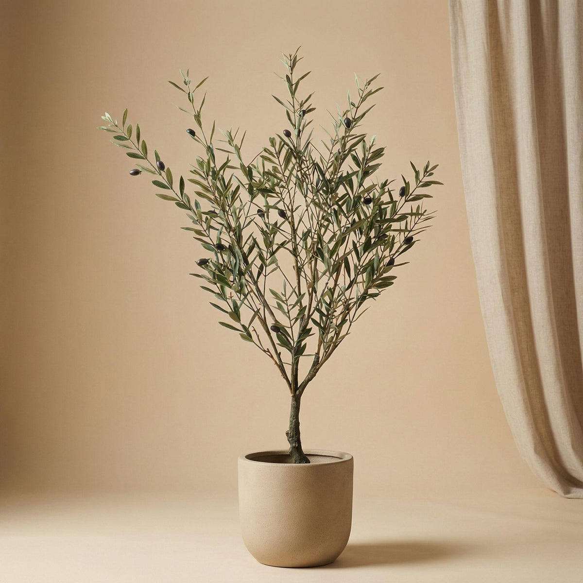 Artificial Olive tree im Topf - Kunstpflanze - UV - 90 cm 