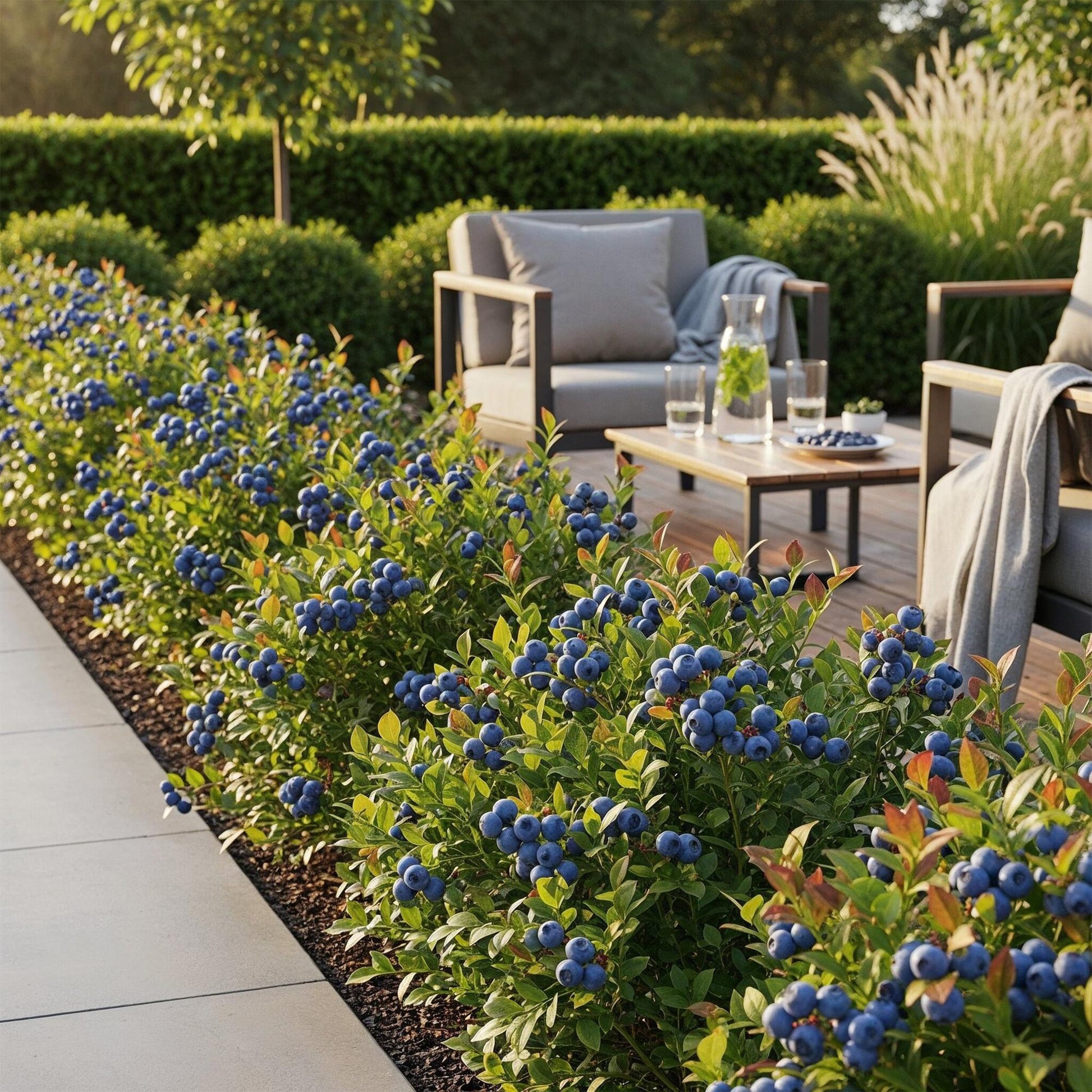 Blaubeere Vaccinium corymbosum Northland winterhart Höhe 30cm 6 Pflanzen Ø9cm – Ertragreiche Blaubeere für Garten Balkon & Terrasse – Aromatische Früchte 