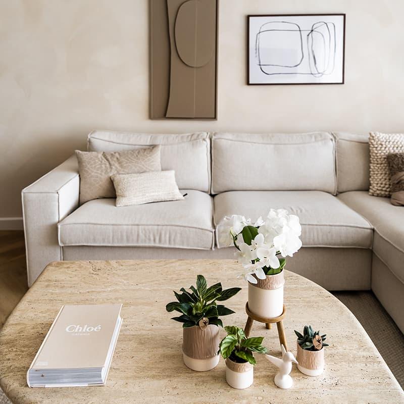 Kolibri Home | Bamboo Übertopf - Sand - Ø6cm 