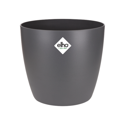 Topf Brüssel Rund Anthrazit – Ø20cm x H19cm – Moderner Pflanztopf für Zimmerpflanzen & Garten – Leicht & langlebig 