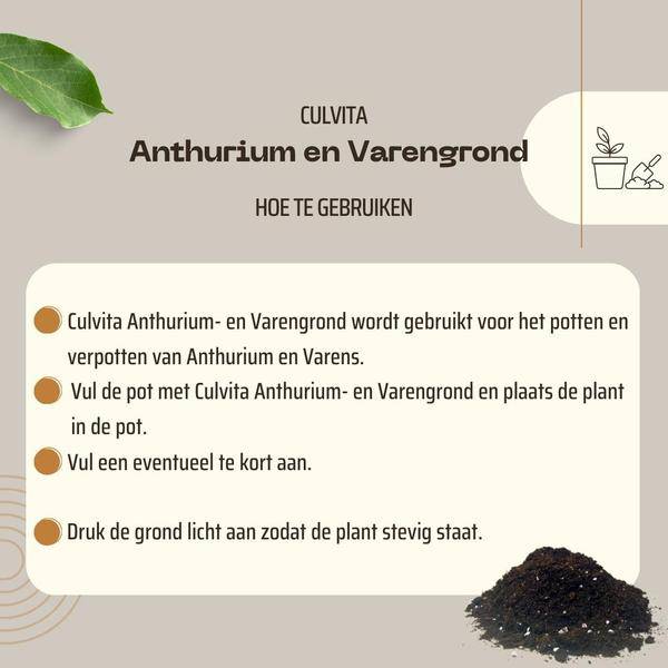Blumenerde für Anthurium und Farne - Anthurium und Fernerde - 5 Liter