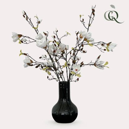 Künstliche Blumen - Blumenstrauß - Solo - Creme - Magnolienzweige - 105cm - 4 Stück