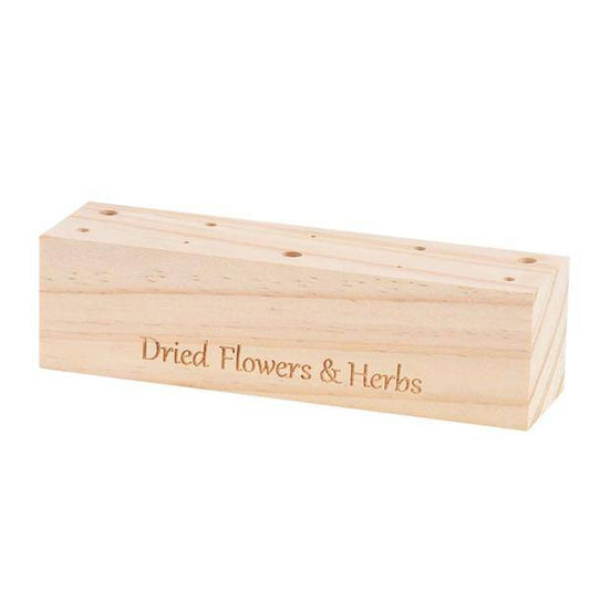Holzständer für getrocknete Blumen - M - Blumen und Kräuter + getrocknetes Blumenarrangement 