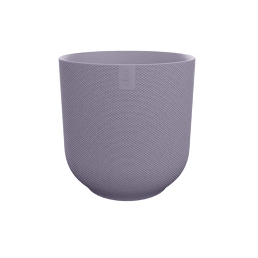 Blumentopf Jazz Rund Lavendel Flieder – Ø23cm – Höhe 21cm – Stellfläche Ø14cm – moderner Pflanzkübel – dekorativer Übertopf für Innen- und Außenbereich 