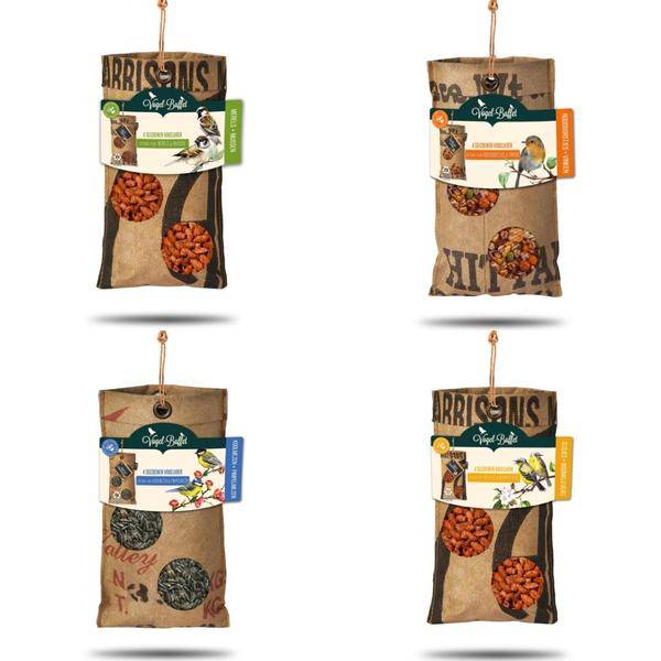 Vogelbuffet - Vogelfutter ECO Bag Mix 4er Set - 4x 300gr
