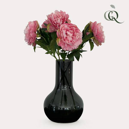 Künstliche Blumen - Blumenstrauß - Solo - Hellrosa - Pfingstrosen - 65cm - 5 Stück