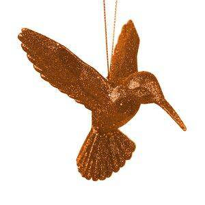 Weihnachtsbaumkugel - Amber Hummingbird Glitter 