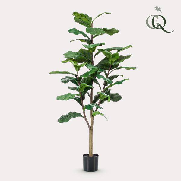 Kunstpflanze - Ficus Lyrata - Tabakpflanze - 120 cm
