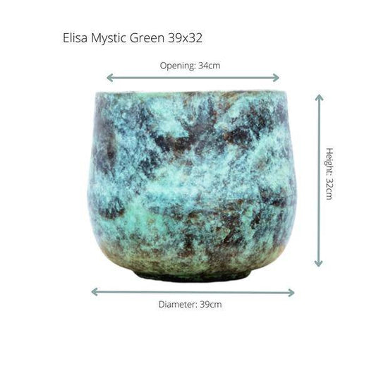 Topf Elisa Mystisch Grün - D39cm x H32cm - 39x32
