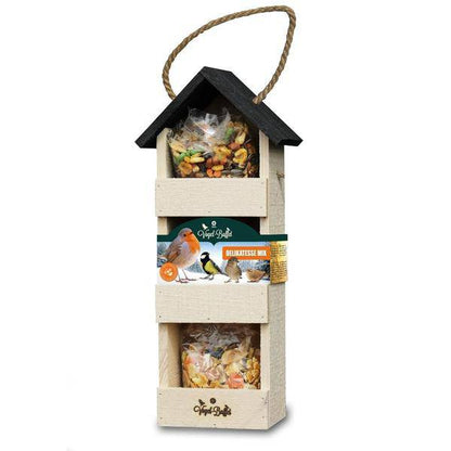Vogel-Buffet - Etagere Kulinarisch + 3 Futtermischungen - 520 Gramm
