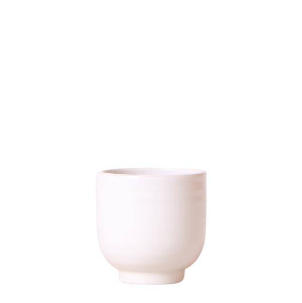 Blumentopf glasiert - Weißer Keramik-Ziertopf mit Glanz - Ø6cm - Oasis of Life