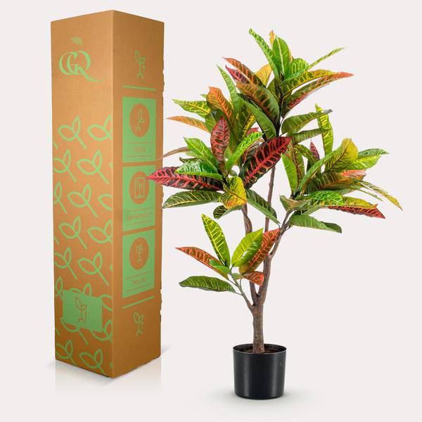 Kunstpflanze - Croton Codiaeum - Wunderstrauch - 95 cm