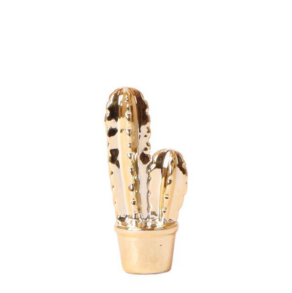 Ornament - Dekoskulptur Kaktus - Gold - Oasis of Life