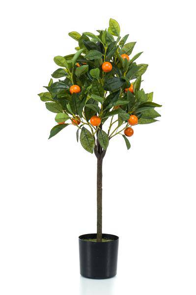 Kunstpflanze - Citrus Sinensis - Orangenbaum - 75 cm 