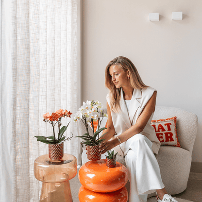 Diamant Perle Dekotopf - Rot - Ø6cm 