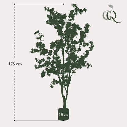Künstliche Pflanze - Prunus - Kirschblüte Weiß - Zimmerpflanze - ↕175cm