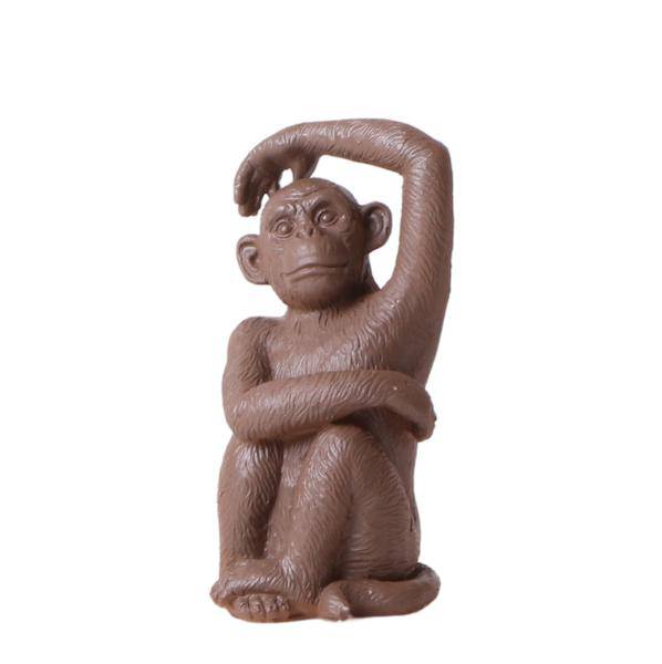 Ornament - Dekoskulptur Sitzender Affe - Braun - Oasis of Life