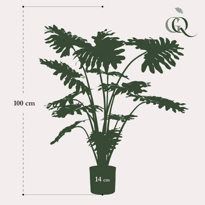 Künstliche Pflanze - Philodendron - 80 cm