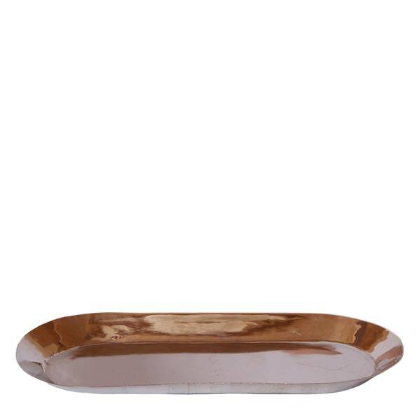 Teller oval - Ovales Tablett Ø30cm - Silber - Oasis of Life