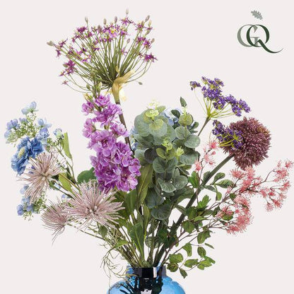 Künstliche Blumen - Blumenstrauß - Kraft der Pastellfarben - ↕90cm