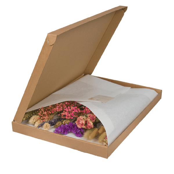 Trockenblumen im Briefkasten - Rosa - Blumenstrauß
