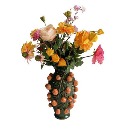 Künstliche Blumen - Blumenstrauß - Orange Sommer - ↕80cm