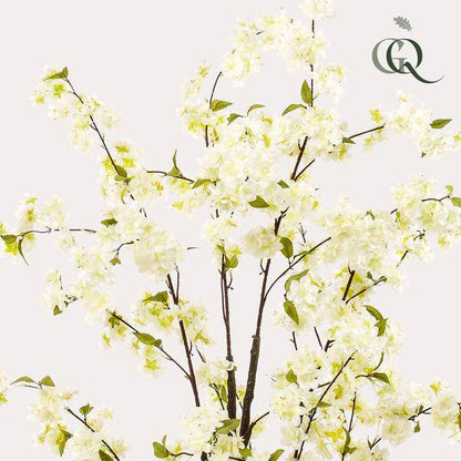Kunstpflanze - Prunus - Kirschblüte - Weiß - ↨135cm