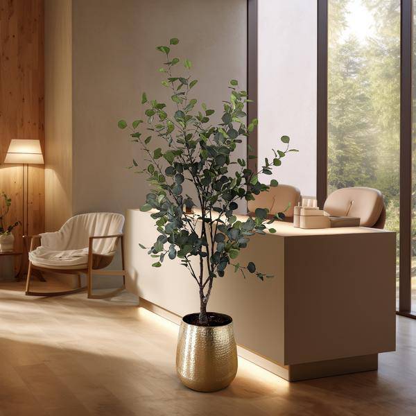 Kunstpflanze - Eukalyptusbaum - Blauer Gummibaum - 180 cm