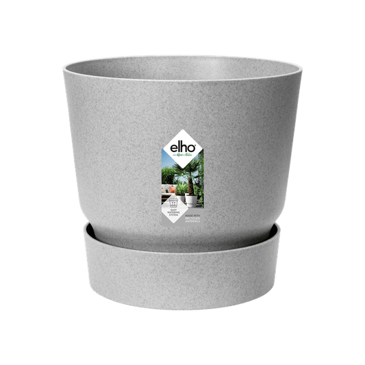 Greenville Pflanztopf Grau – D39 x H37 – Moderner Blumentopf für Innen & Außen – Stilvolles Pflanzgefäß – Eleganter Übertopf für große Zimmer- & Gartenpflanzen 
