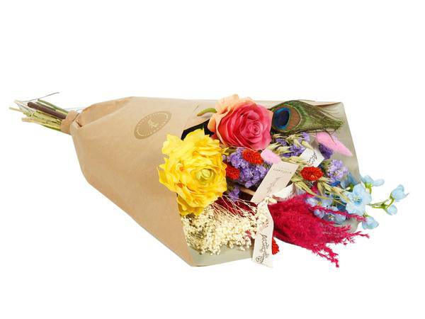 Getrocknete Blumen & Seide - Getrocknete & Seide Sommerfest - ↕55cm