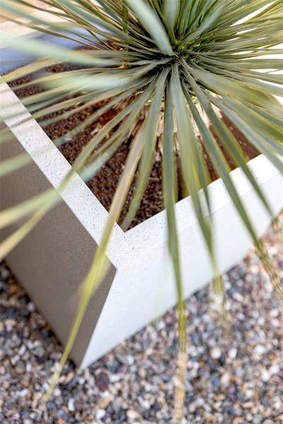 Topf Grigio Cube Antik Weiß - D60cm x H60cm