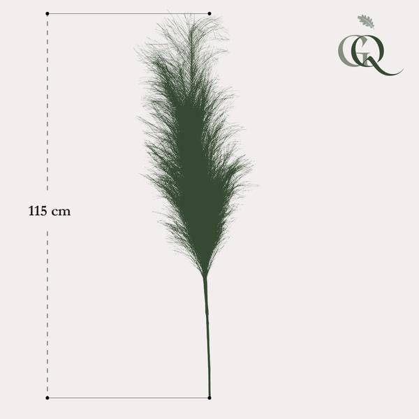 Künstliche Blumen - Blumenstrauß - Solo - Creme - Pampas-Federn - 115cm - 6 Stück