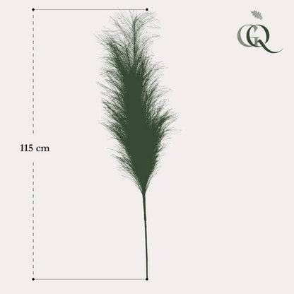 Künstliche Blumen - Blumenstrauß - Solo - Creme - Pampas-Federn - 115cm - 6 Stück