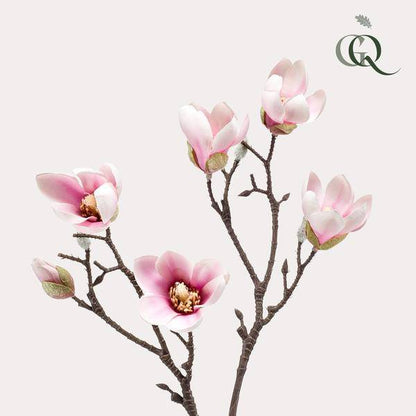 Künstliche Blumen - Magnolienblüte Rosa - ↕65cm