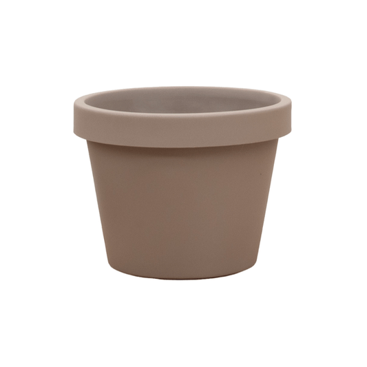 Topf Lira Tortora – Ø75cm x 68cm hoch – Moderner Pflanztopf in elegantem Tortora – Robust & vielseitig für Garten & Innenbereich 