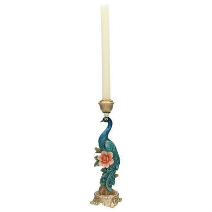 Kerzenständer Peacock Multi – Bunte Dekoration – 29 cm Höhe – Eleganter Kerzenhalter für Innen & Außen – Stilvolles Ambiente mit farbenfrohem Design 